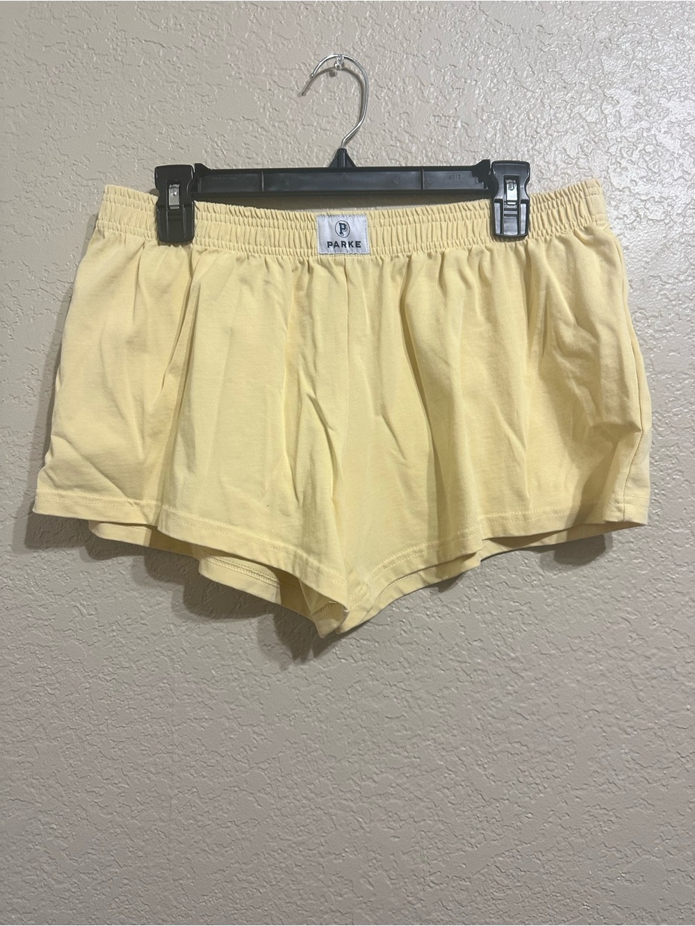 Parke Pale Yellow Women's Athletic Lounge Shorts